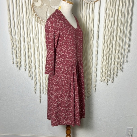 Garnet Hill Bohemian Pocket Detail Wine Colored Foral Print Size 02 - Picture 2 of 15